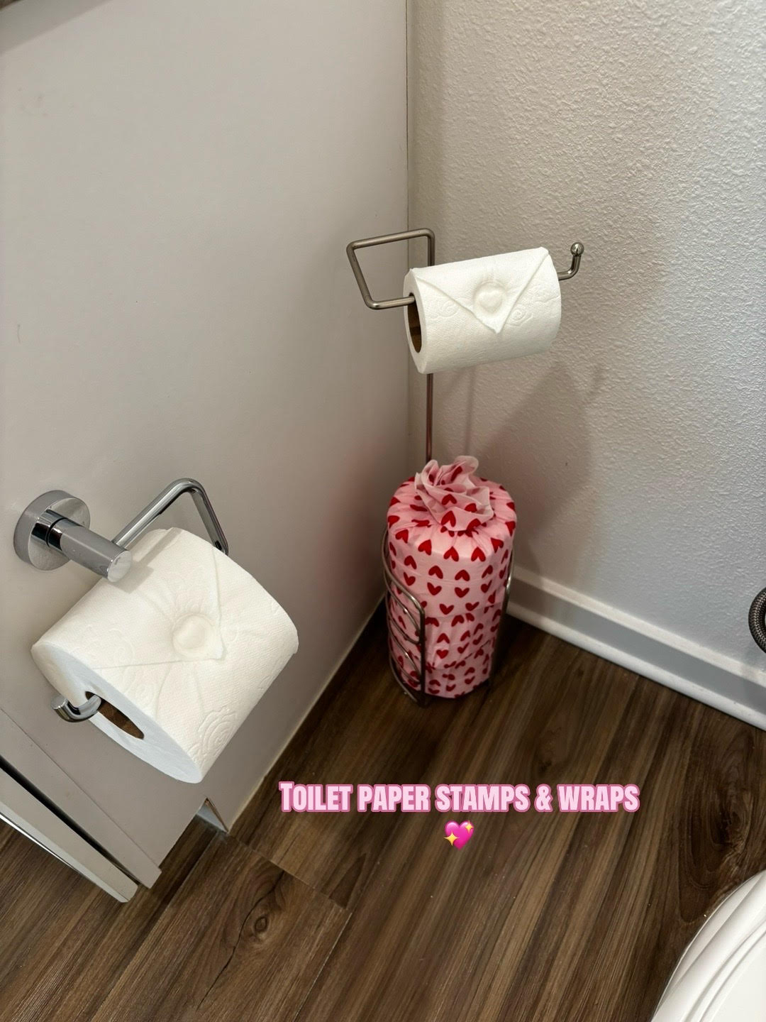 decorative toilet paper stamps and wraps